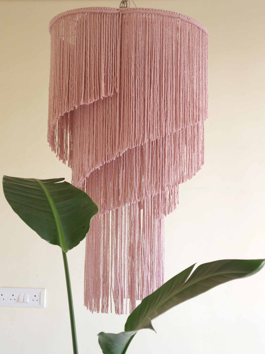 Boho Macrame Fringe Chandelier | ROSE