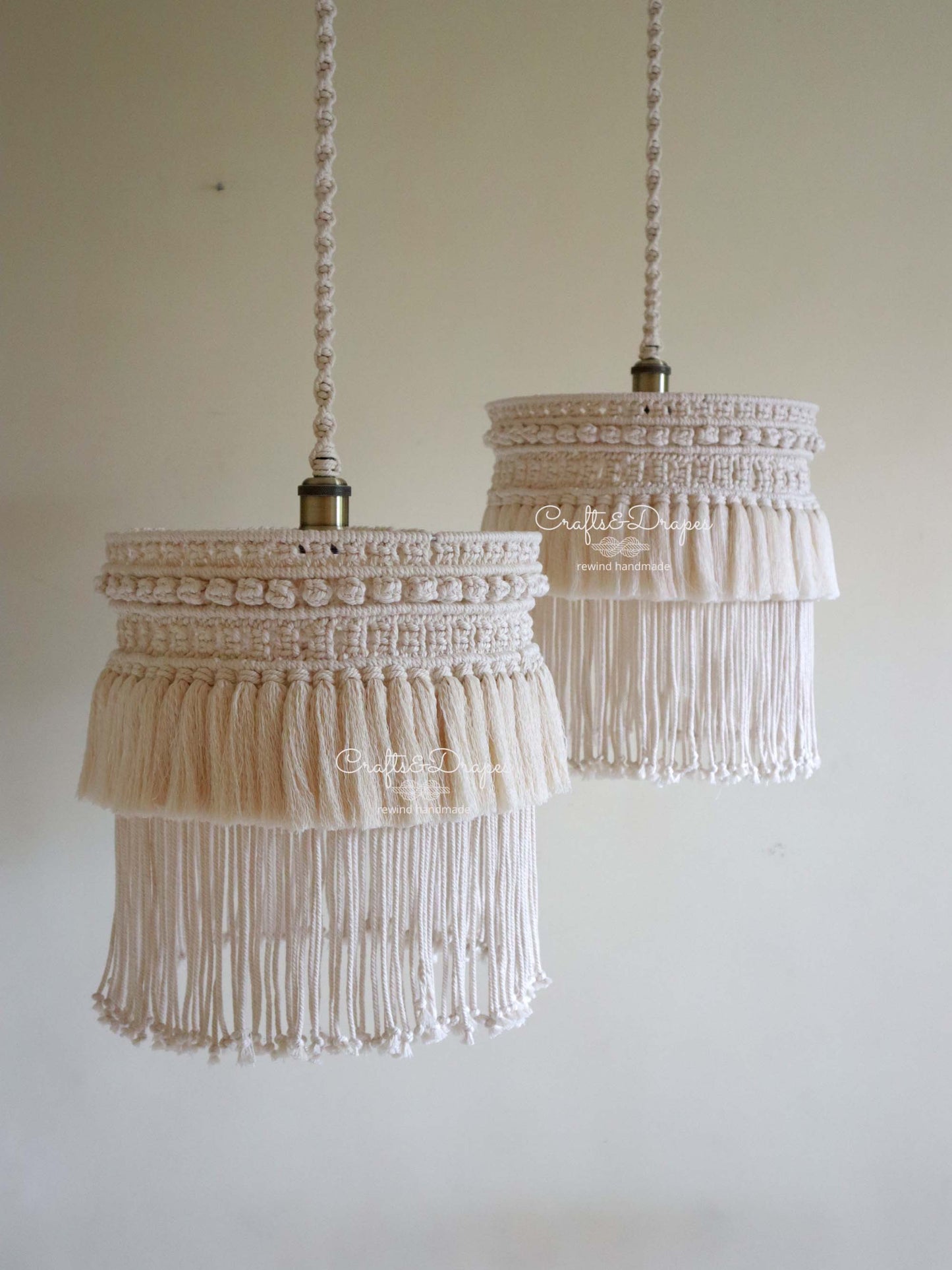 Boho Macrame Fringe Chandelier | CAIM