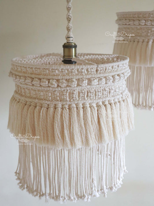 Boho Macrame Fringe Chandelier | CAIM