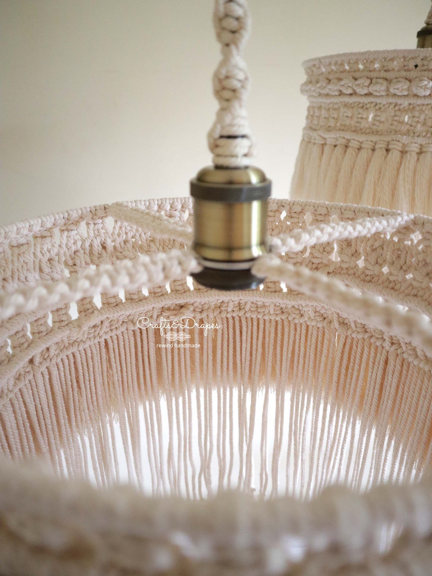 Boho Macrame Fringe Chandelier | CAIM