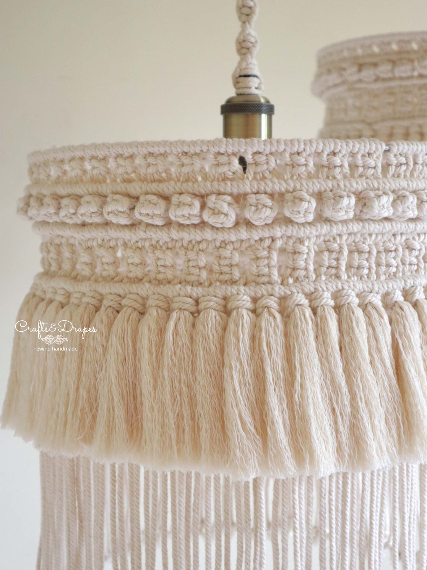 Boho Macrame Fringe Chandelier | CAIM