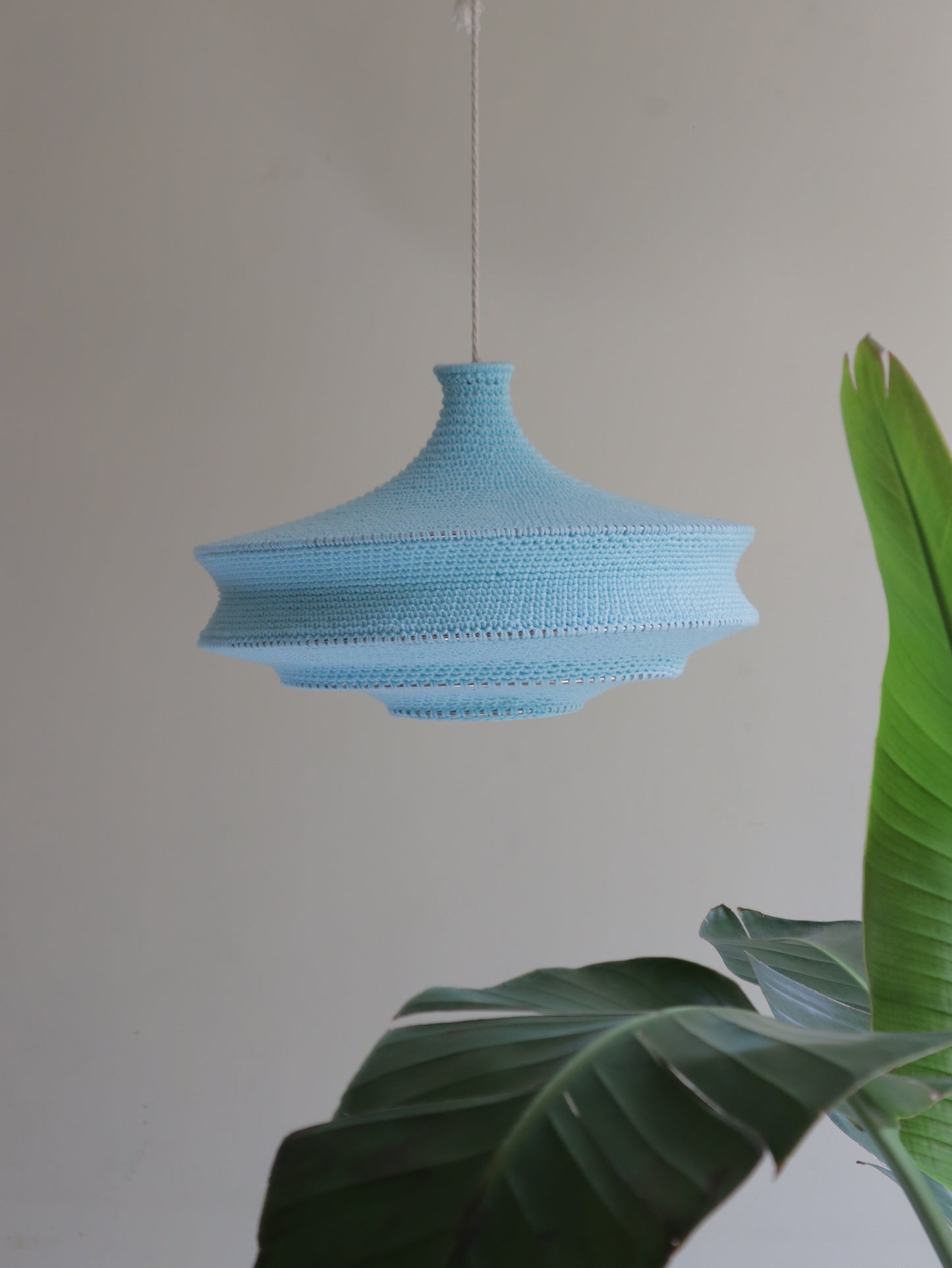 Modern Crochet Light Pendant | ZAHRA