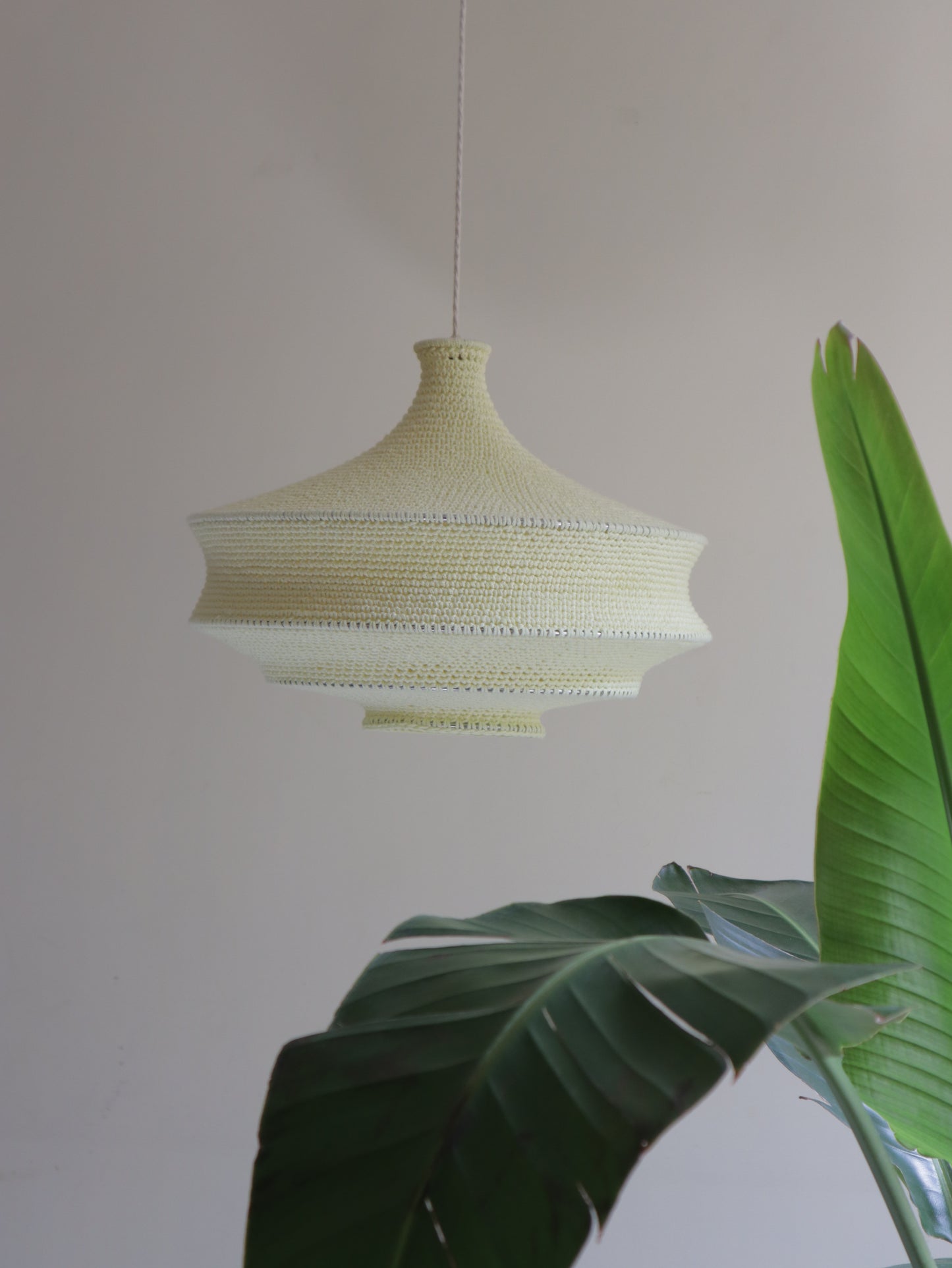 Modern Crochet Light Pendant | ZAHRA