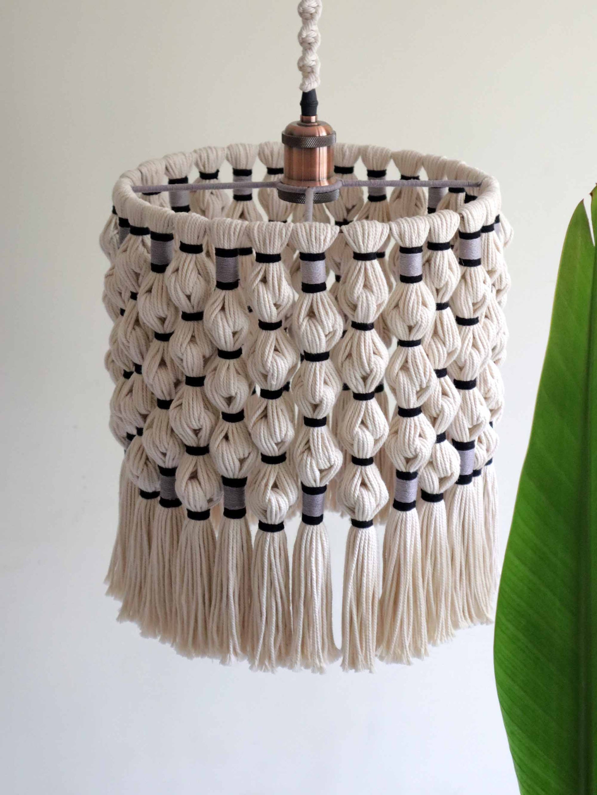 Macrame fringe Chandelier