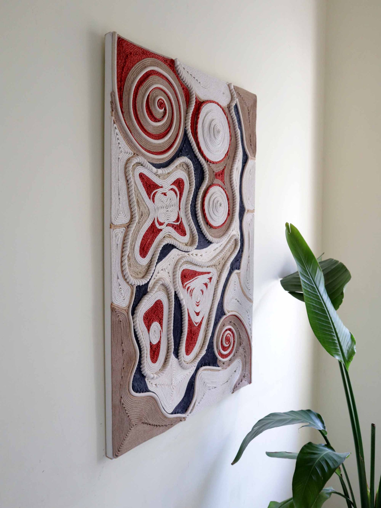 Modern Rope Wall Art | Rope Painting