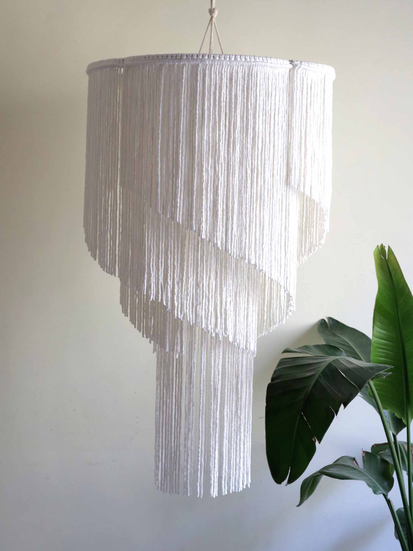 Boho Macrame Fringe Chandelier | ROSE