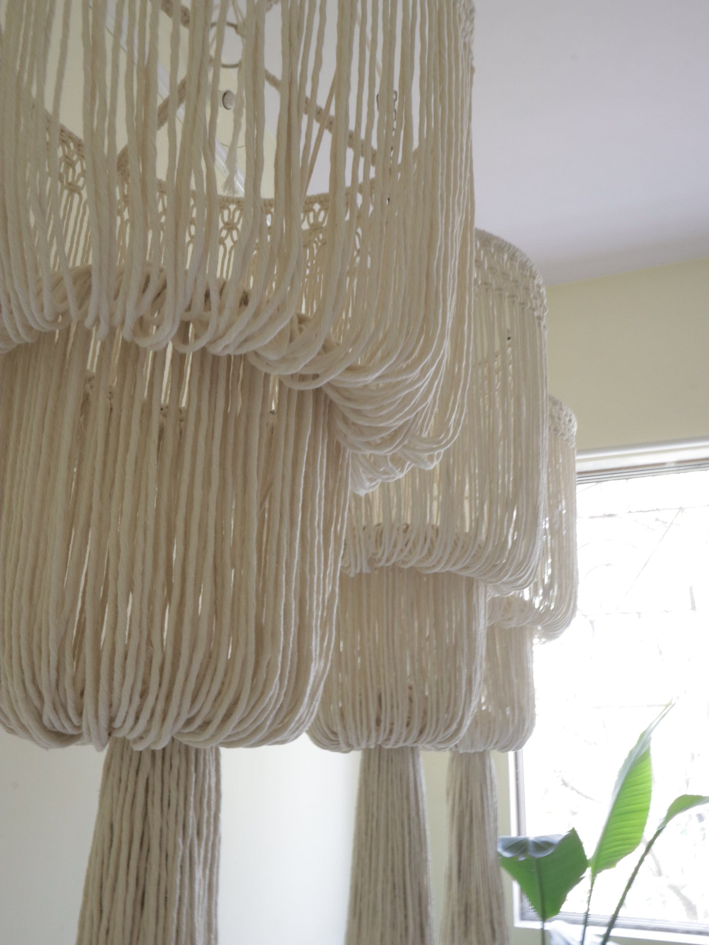 Boho Macrame Drape Chandelier | Style A