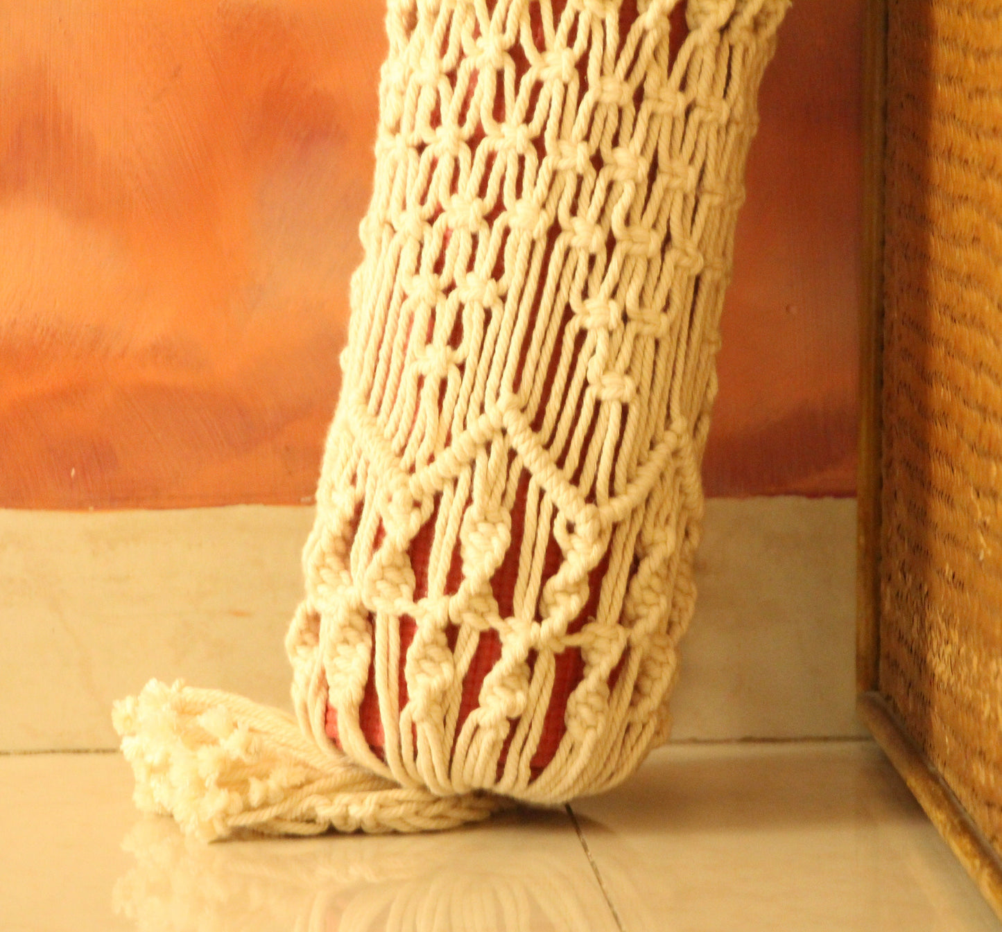 Boho Blossom Macrame Yoga Mat Bag
