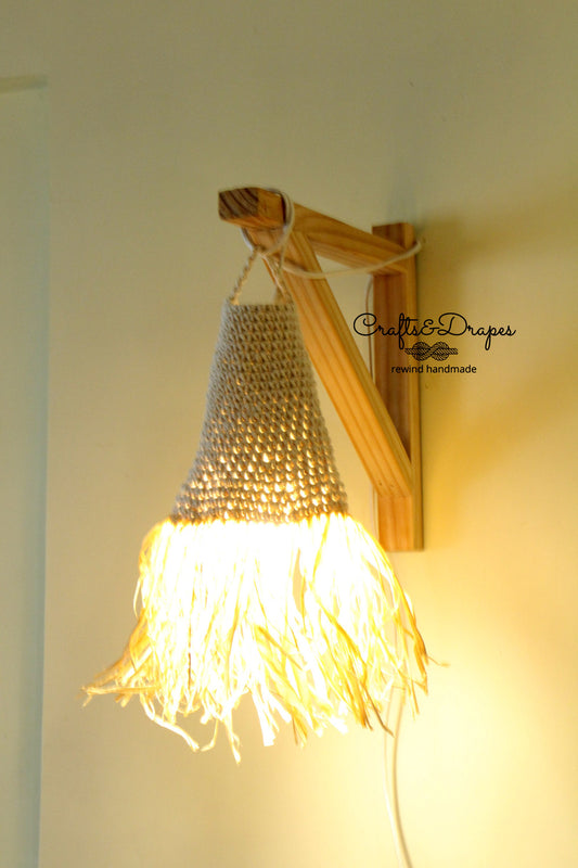 Modern Crochet Lampshade Crochet Chandelier Crochet Light Pendant Cotton  Rope Lamp Hanging Light Suspension Light Swag Light -  Denmark