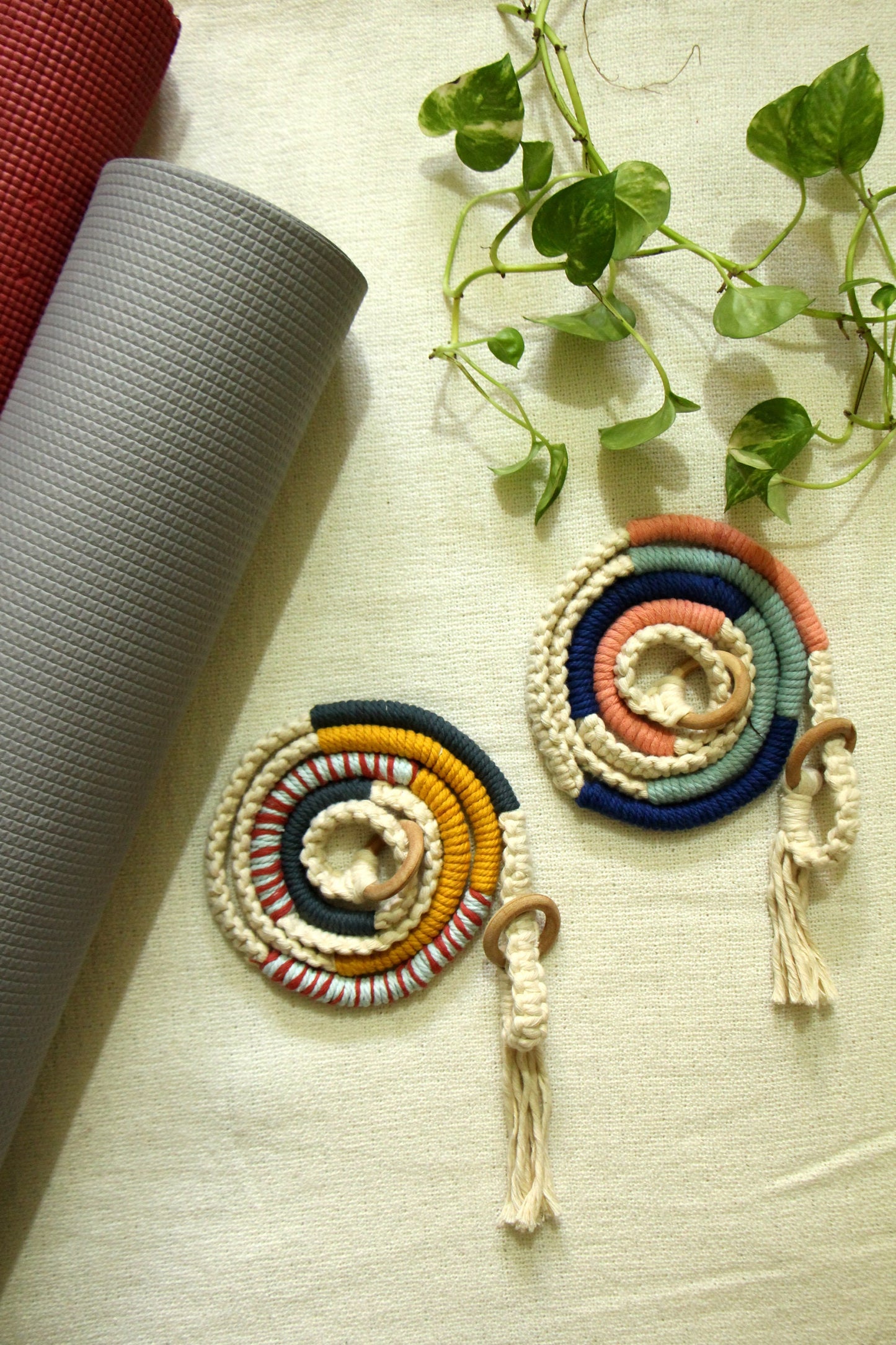 AuraFlow Macrame Yoga Mat Strap